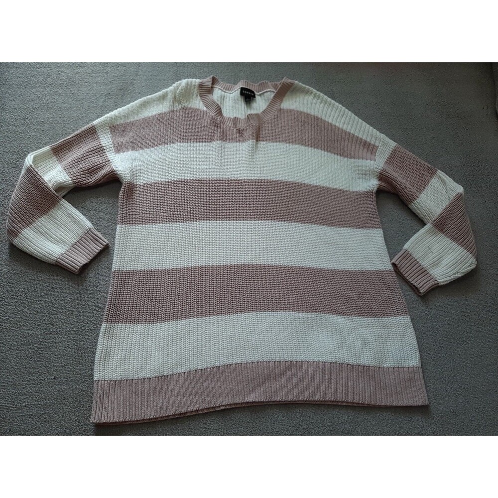Torrid Sweater Womens Size 2 Long Sleeve Knit Striped